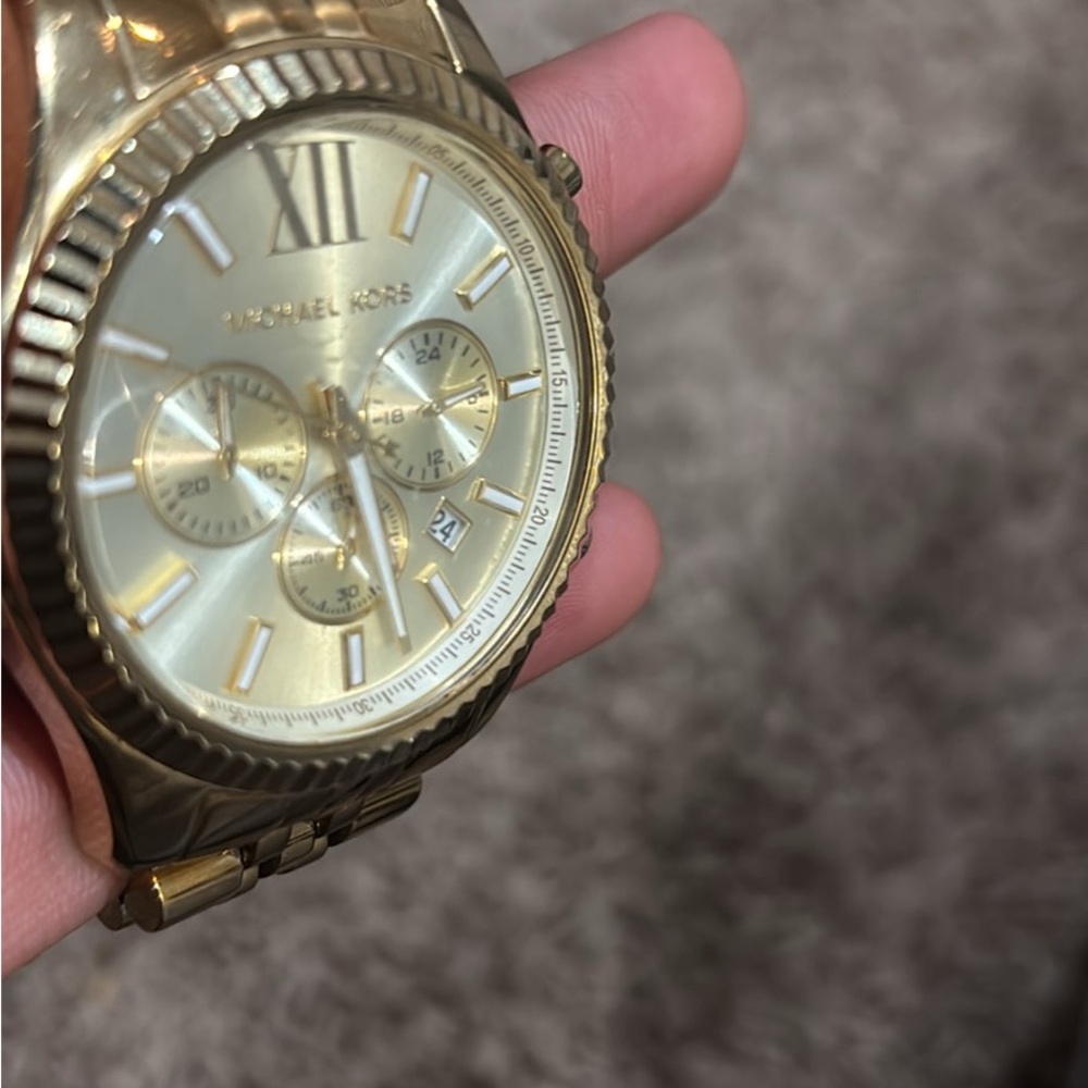 Michael Kors Radiant Gold Chronograph Watch - Picture 2 of 5